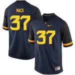 Men's West Virginia Mountaineers NCAA #37 Kolby Mack Navy Authentic Nike Stitched College Football Jersey LV15C62CT